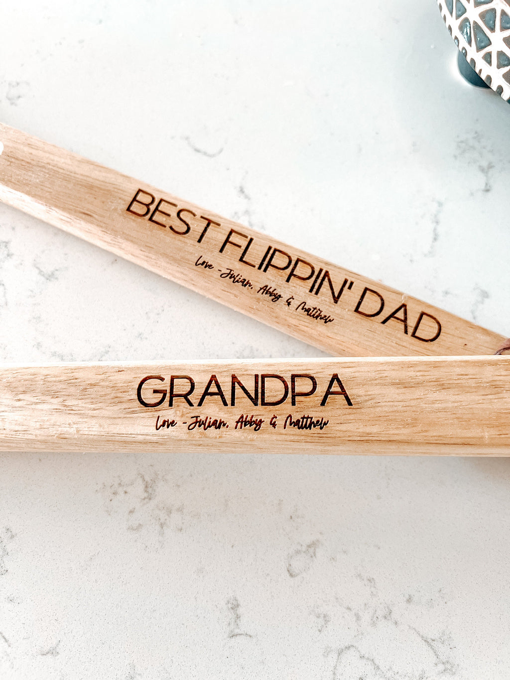 Personalized Spatula, Father's Day Gift, Engraved Spatula, Grilling Spatula, BBQ Bamboo Wood Spatula,Grandpa Abuelo Gift