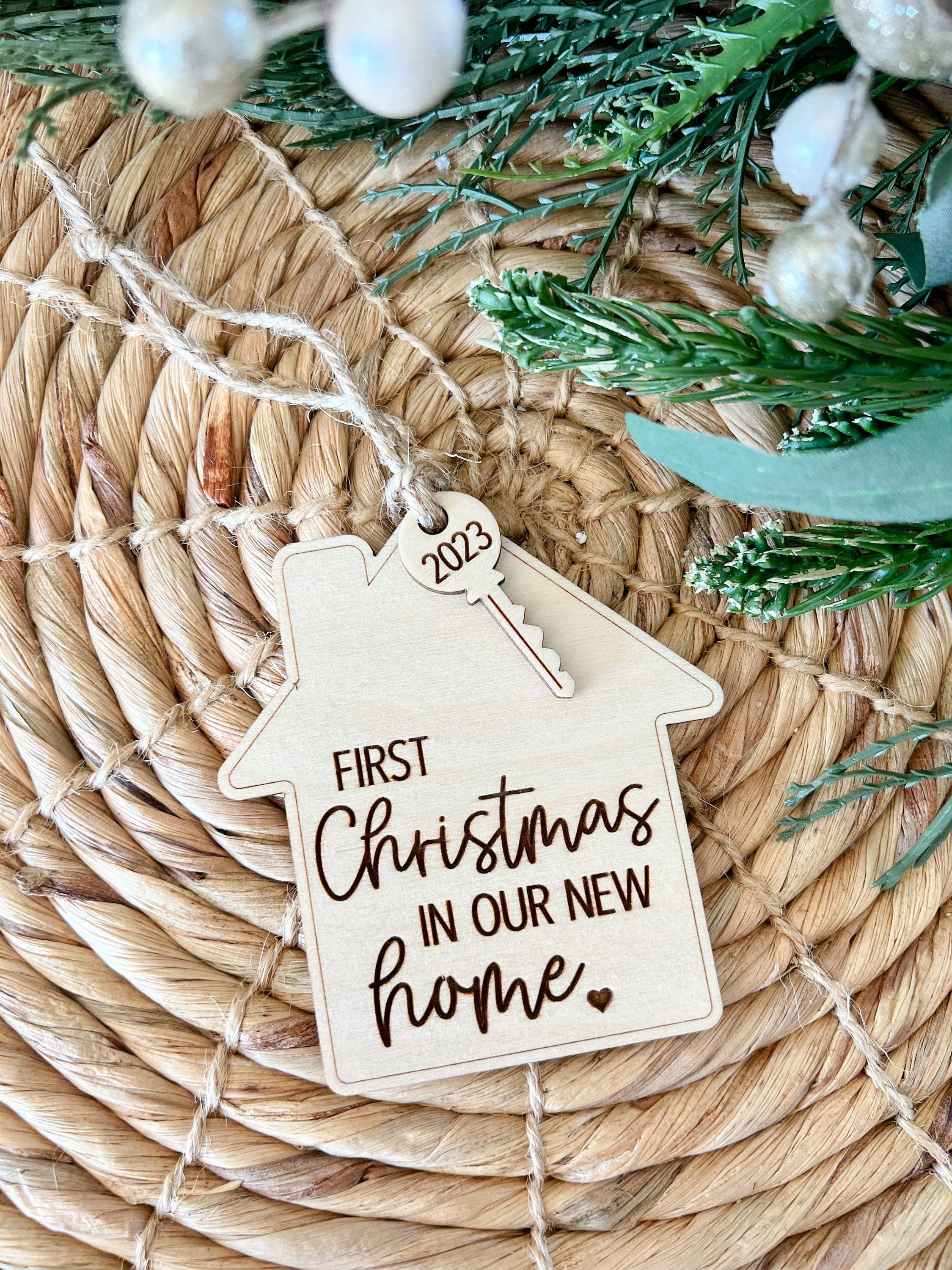 First Christmas In Our New Home Wood Ornament 2026